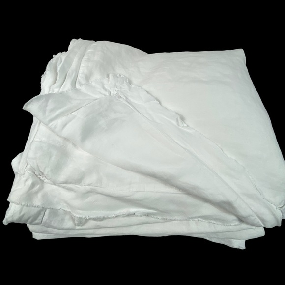 Pottery Barn Bedding Pottery Barn Belgian Flax White Linen Double